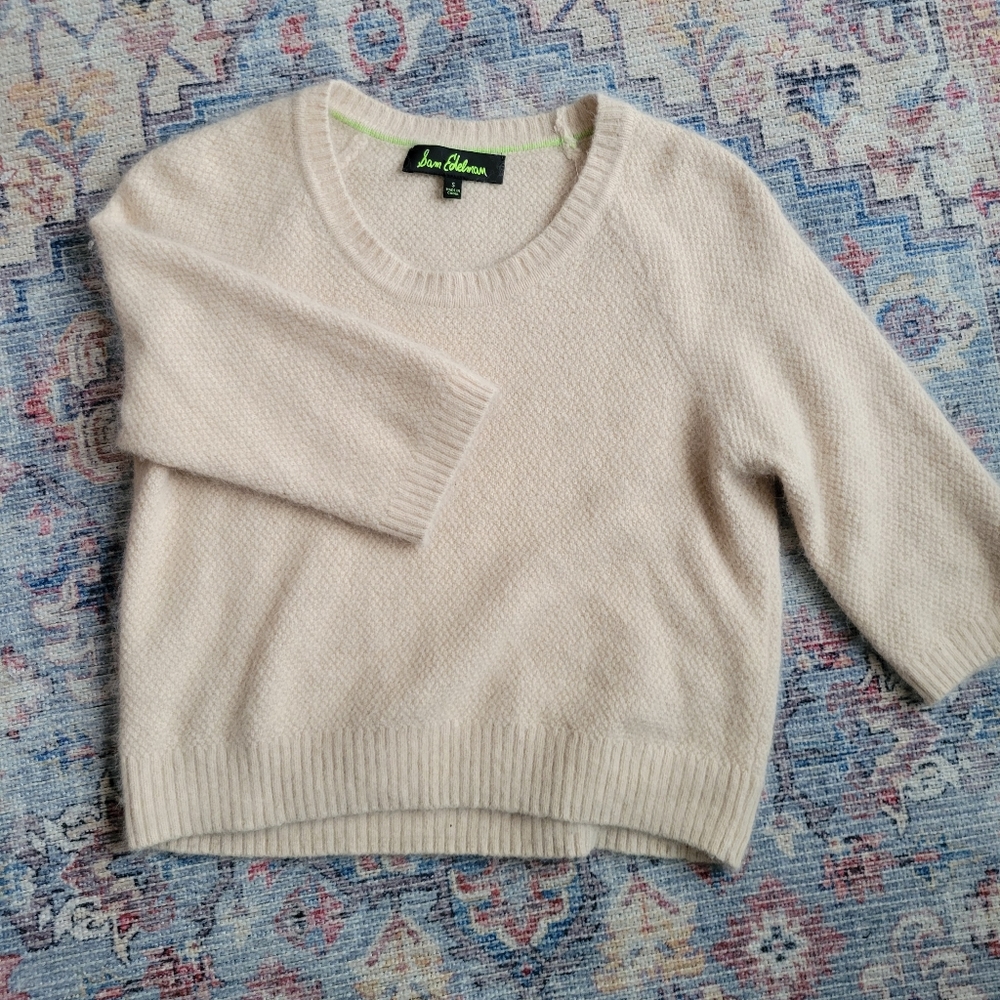 Sam Edelman angora sweater. Slightly cropped in the front.